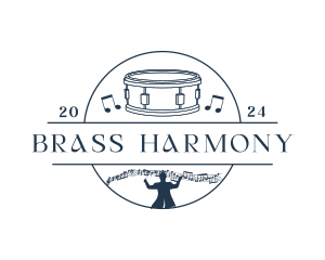 Musical Drum Instrument logo design