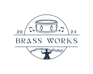 Musical Drum Instrument logo design