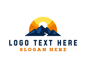 Alpine - Peak Mountain Trekking logo design