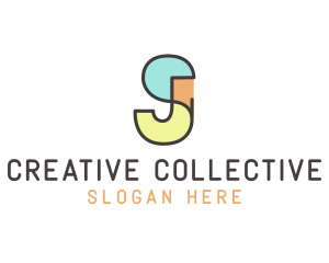 Modern Creative Shapes Letter S logo design