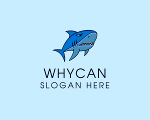 Aqua - Shark Sea Creature logo design