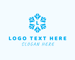 Home Decoration - Winter Snowflake Decoration logo design