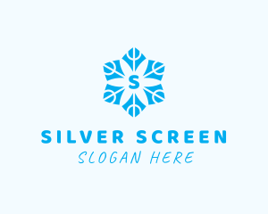 Winter Snowflake Decoration Logo