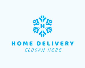 Winter Snowflake Decoration logo design