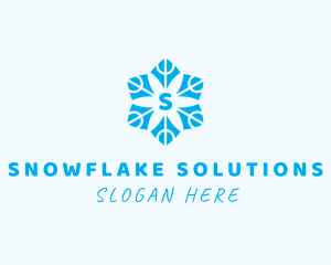 Winter - Winter Snowflake Decoration logo design