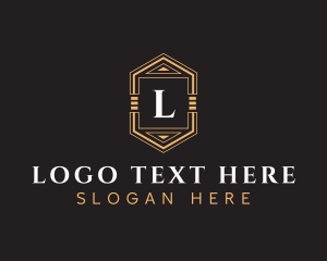 Hotel - Hexagon Hotel Bar logo design