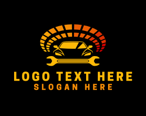 Land-transportation - Automotive Car Wrench logo design