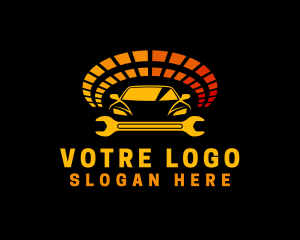 Driver - Automotive Car Wrench logo design
