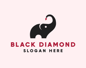 Animal Elephant Painter  logo design