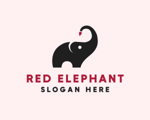 Animal Elephant Painter  logo design