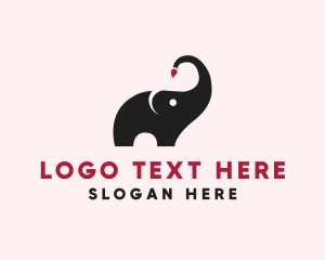 Education - Animal Elephant Painter logo design