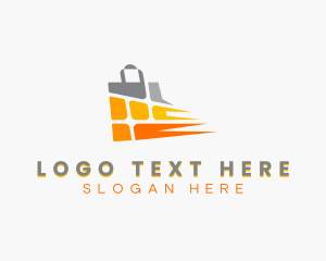 Shop - Market Shopping Bag logo design