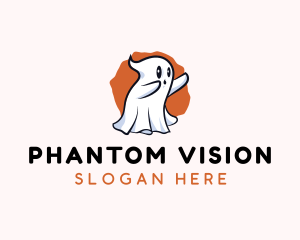 Phantom - Cute Cartoon Ghost logo design