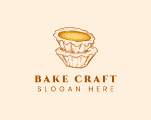 Dessert Egg Tart logo design