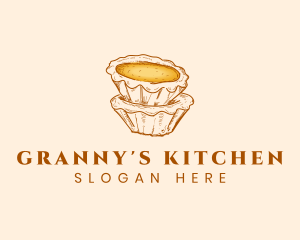 Dessert Egg Tart logo design