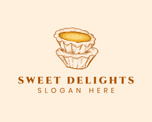 Dessert Egg Tart logo design