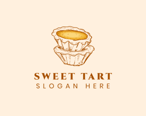 Tart - Dessert Egg Tart logo design