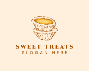 Dessert Egg Tart logo design