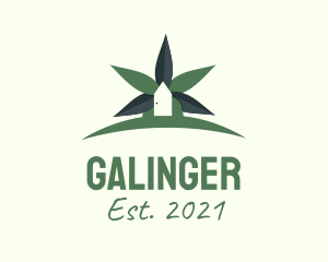Dispensary - Green Cannabis House logo design