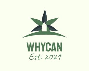 Marijuana Dispensary - Green Cannabis House logo design