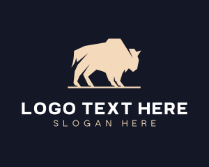 Oxen - Bull Buffalo Steakhouse logo design