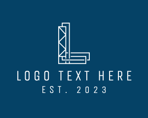White - Modern Professional Company Letter L logo design