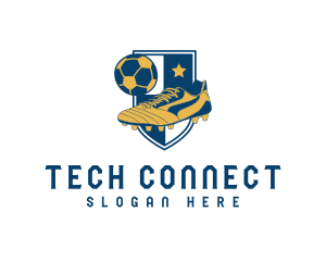 Player - Soccer Shoes Sports logo design