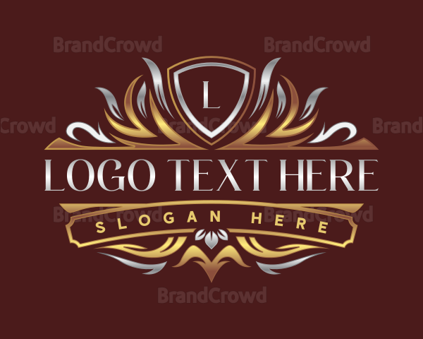 Elegant Shield Crown Logo