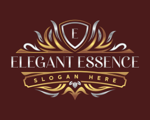 Elegant Shield Crown logo design