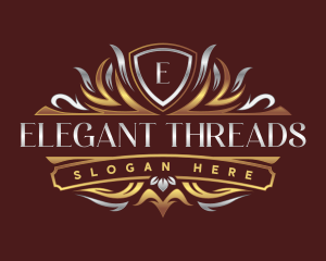 Elegant Shield Crown logo design