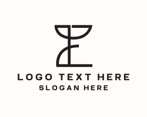 Lines - Architecture Firm Letter E logo design