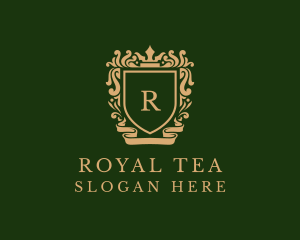 Gold Royal Shield logo design