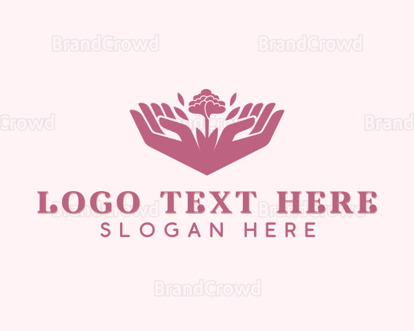 Flower Hands Yoga Logo