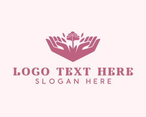 Spa - Flower Hands Yoga logo design