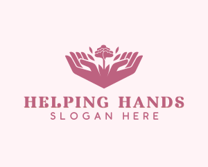 Hands - Flower Hands Yoga logo design