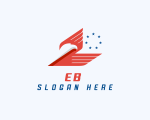 Veteran - American Eagle Wings Star logo design
