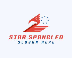 American Eagle Wings Star logo design