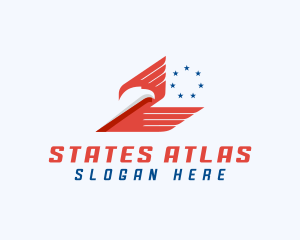 American Eagle Wings Star logo design