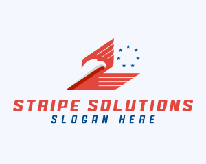 American Eagle Wings Star logo design