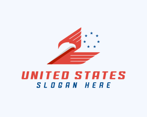 American Eagle Wings Star logo design