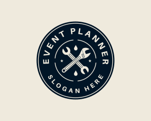 Wrench Plumbing Maintenance Logo