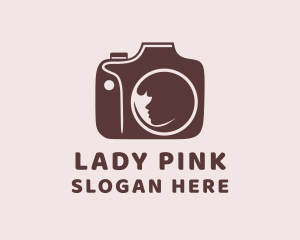 Lady Model Camera  logo design