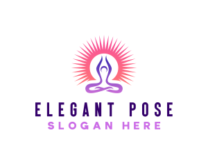 Pose - Yoga Health Wellness logo design