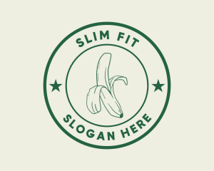 Weight Loss - Delicious Banana Fruit logo design