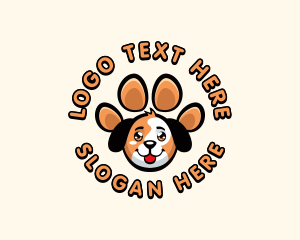 Playful - Dog Paw  Pet logo design