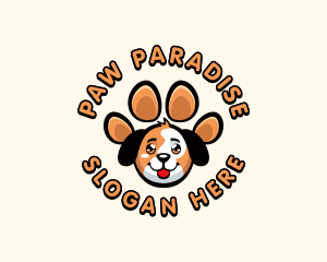 Dog Paw  Pet logo design