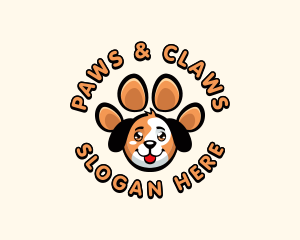 Dog Paw  Pet logo design