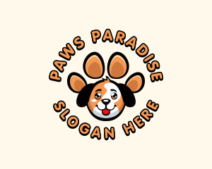 Dog Paw  Pet logo design