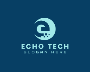 Digital Tech Letter E  logo design