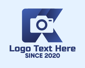Disposable Camera - Camera Photography Letter K logo design